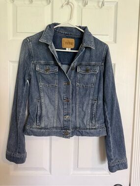 PAIGE Light Blue Denim Trucker Jacket